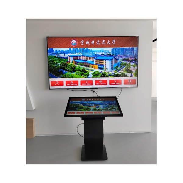 宣城市老年大學(xué)觸摸查詢機(jī)，雙屏顯示安裝調(diào)試完成